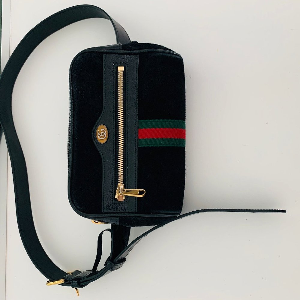 Gucci Small Ophidia Suede Belt Bag
